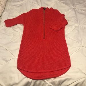 Express 3/4 sleeve Sweater, Coral
